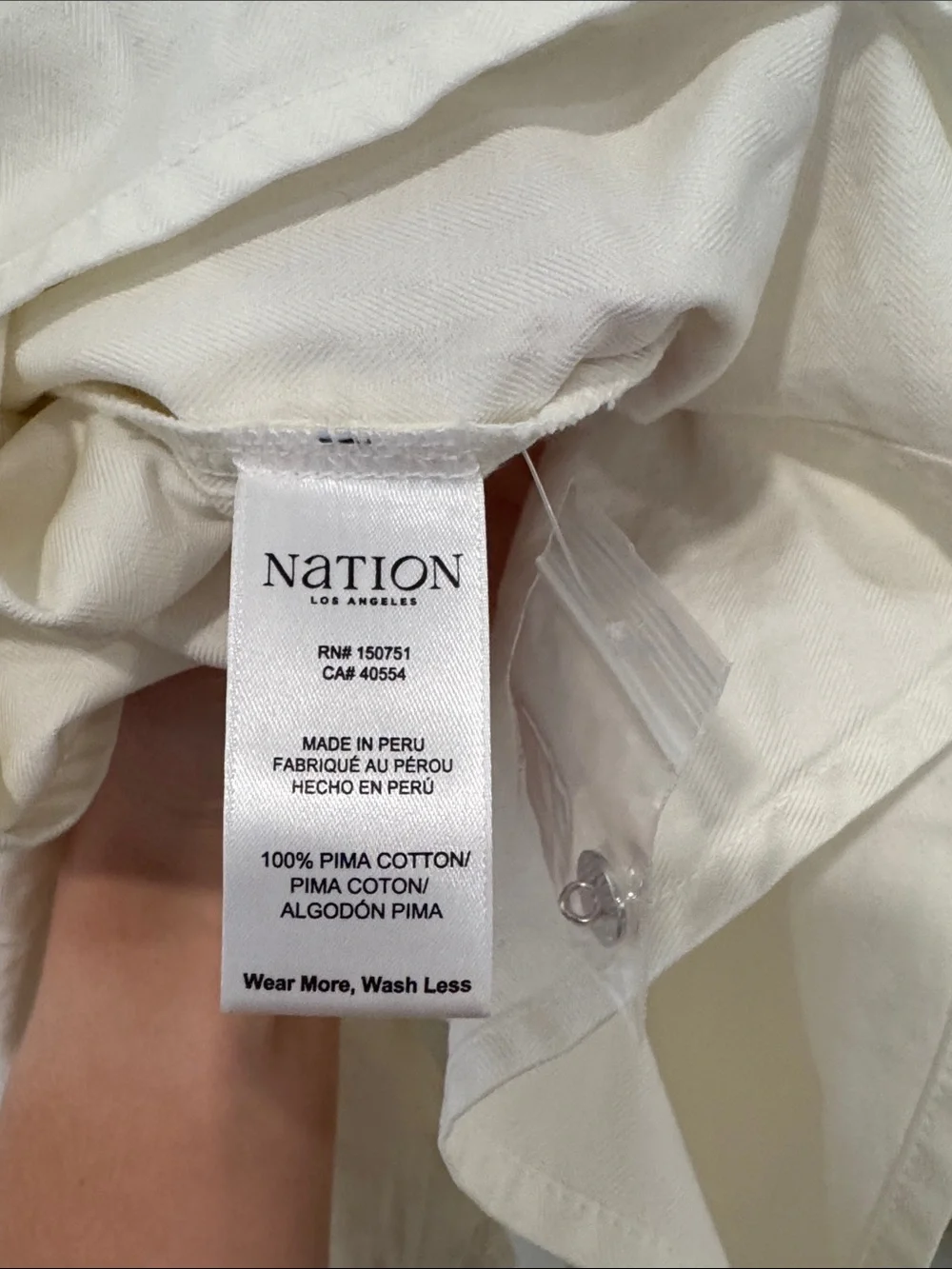 Nation LTD White Pintuck Popover Blouse - Picture 5 of 5